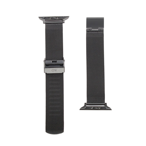 ダニエルウェリントン DANIEL WELLINGTON 替えベルトアップルウォッチ用 ラグ幅18mm dw01200019 Apple Watch38mm/40mm/41mm適応 メッシュ ブラック